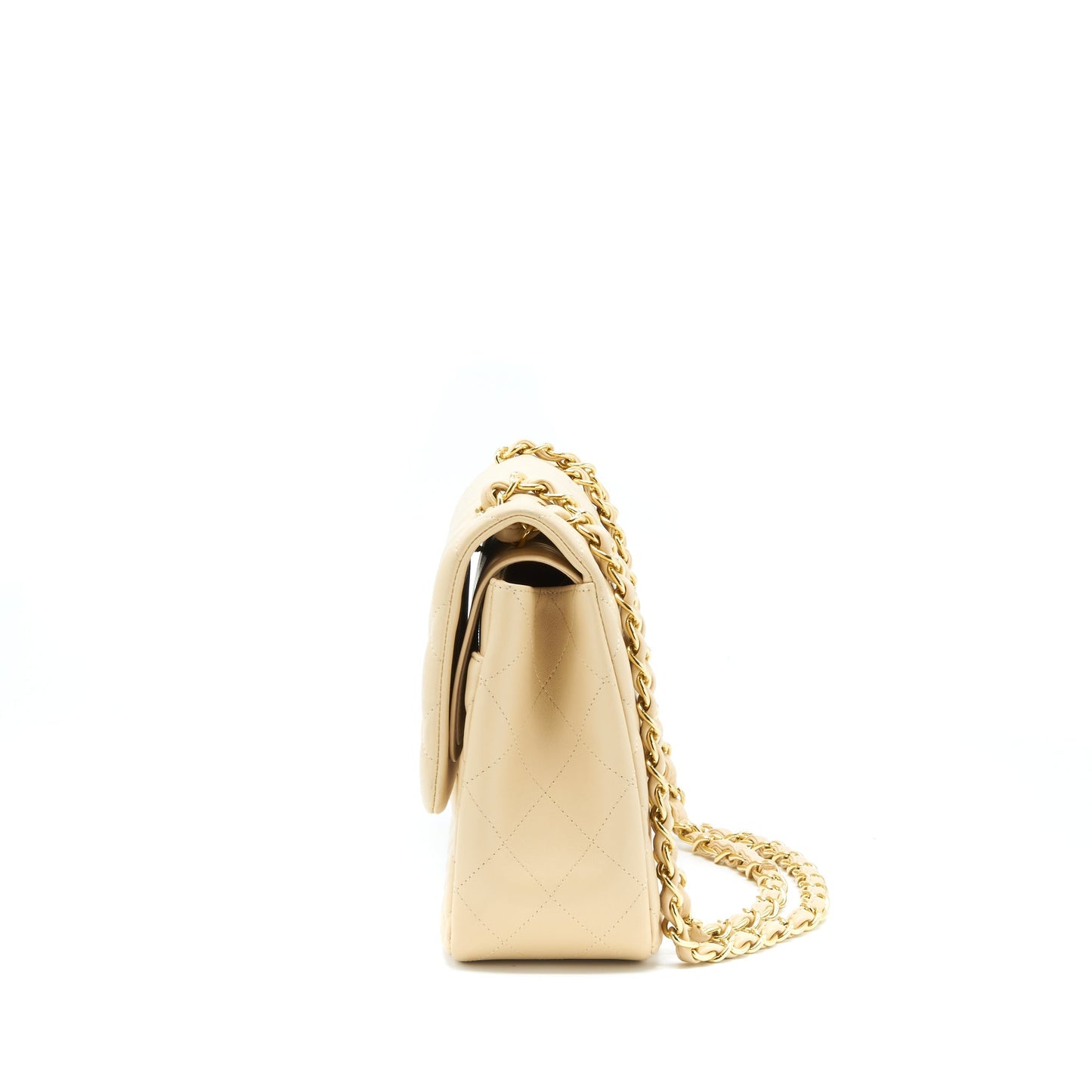 Chanel Jumbo Classic Double Flap Bag Lambskin Beige L