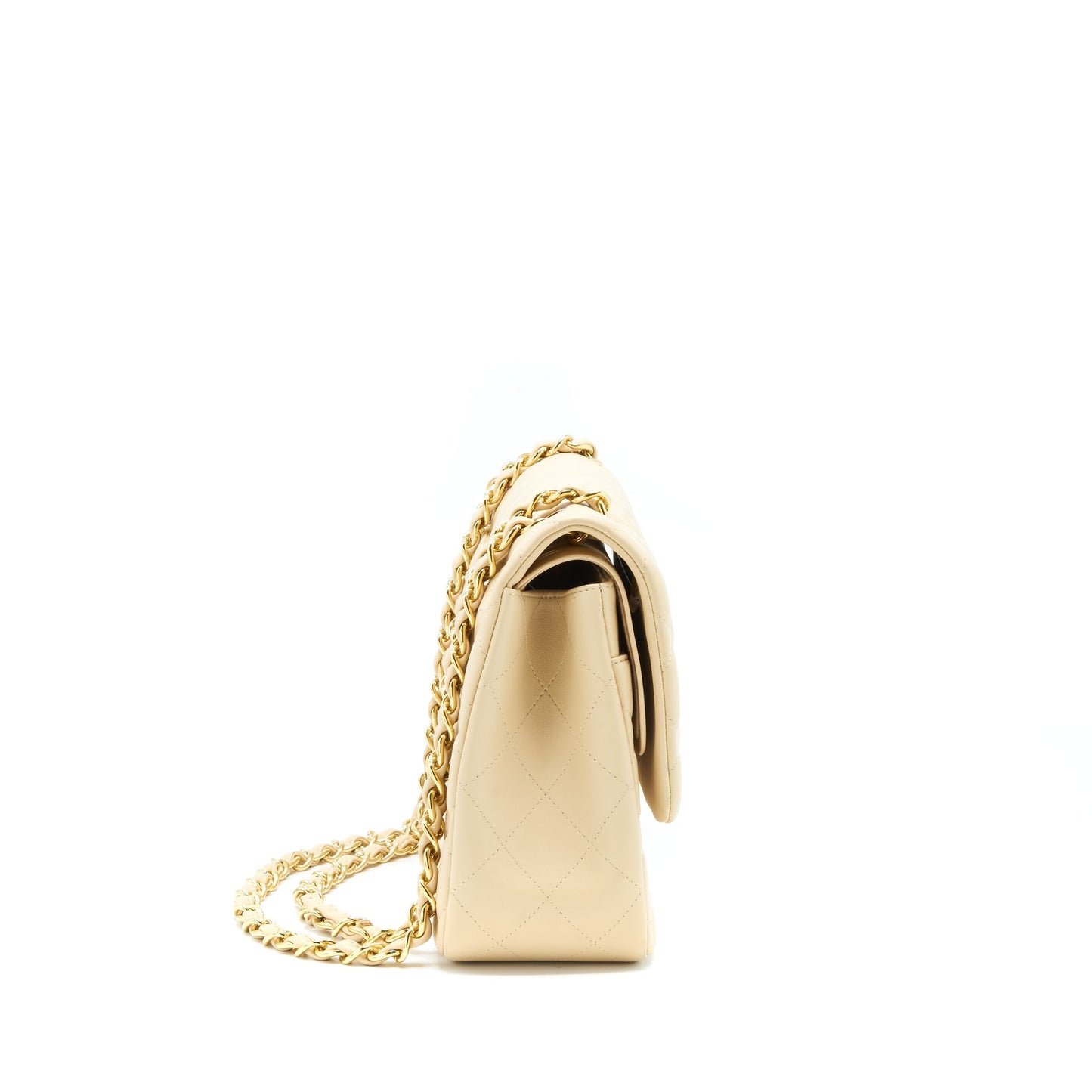 Chanel Jumbo Classic Double Flap Bag Lambskin Beige L
