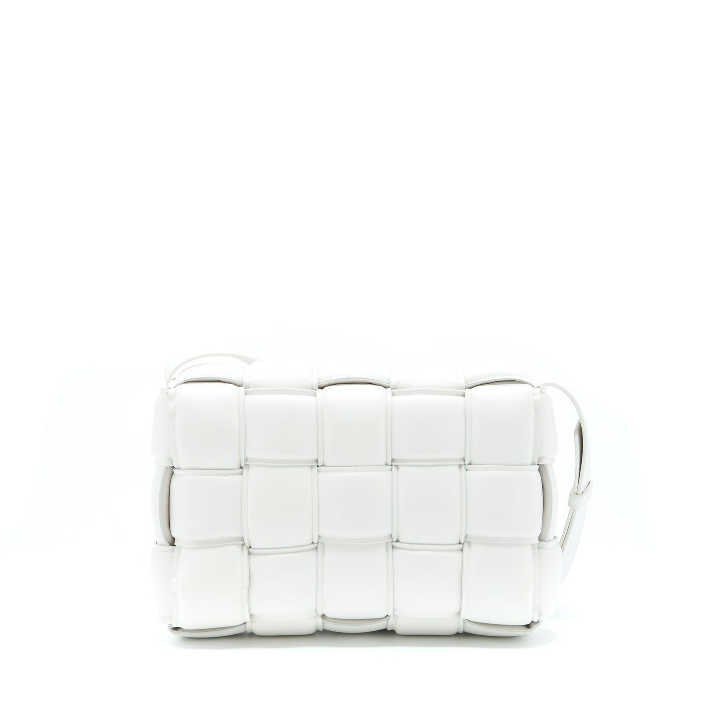 Bottega Veneta Padded Cassette Purse Lambskin Chalk