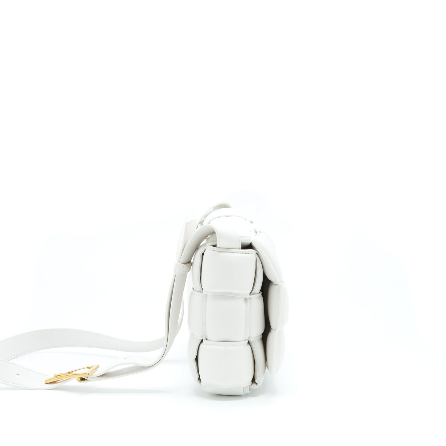 Bottega Veneta Padded Cassette Purse Lambskin Chalk