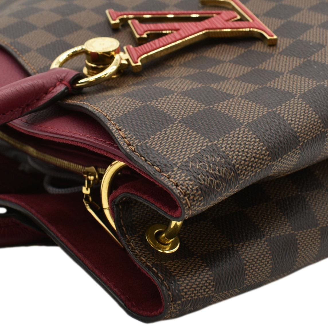 LOUIS VUITTON LV Riverside Damier Ebene Tote Bag Brown
