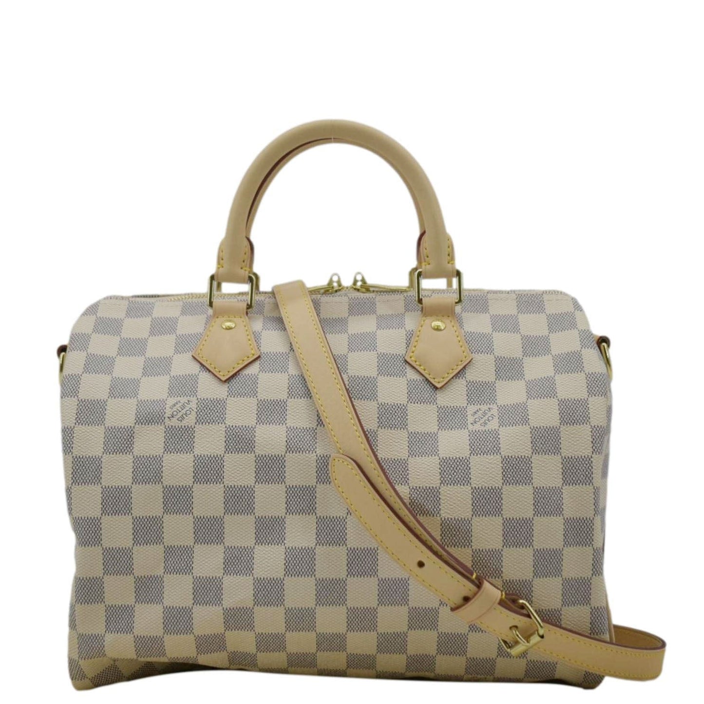 LOUIS VUITTON  30 Bandouliere Damier Azur Shoulder Bag White