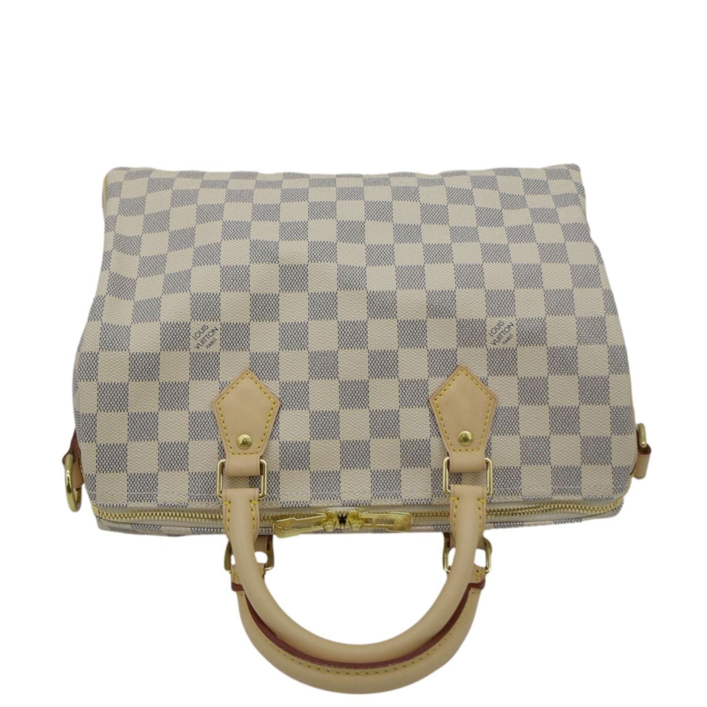 LOUIS VUITTON  30 Bandouliere Damier Azur Shoulder Bag White