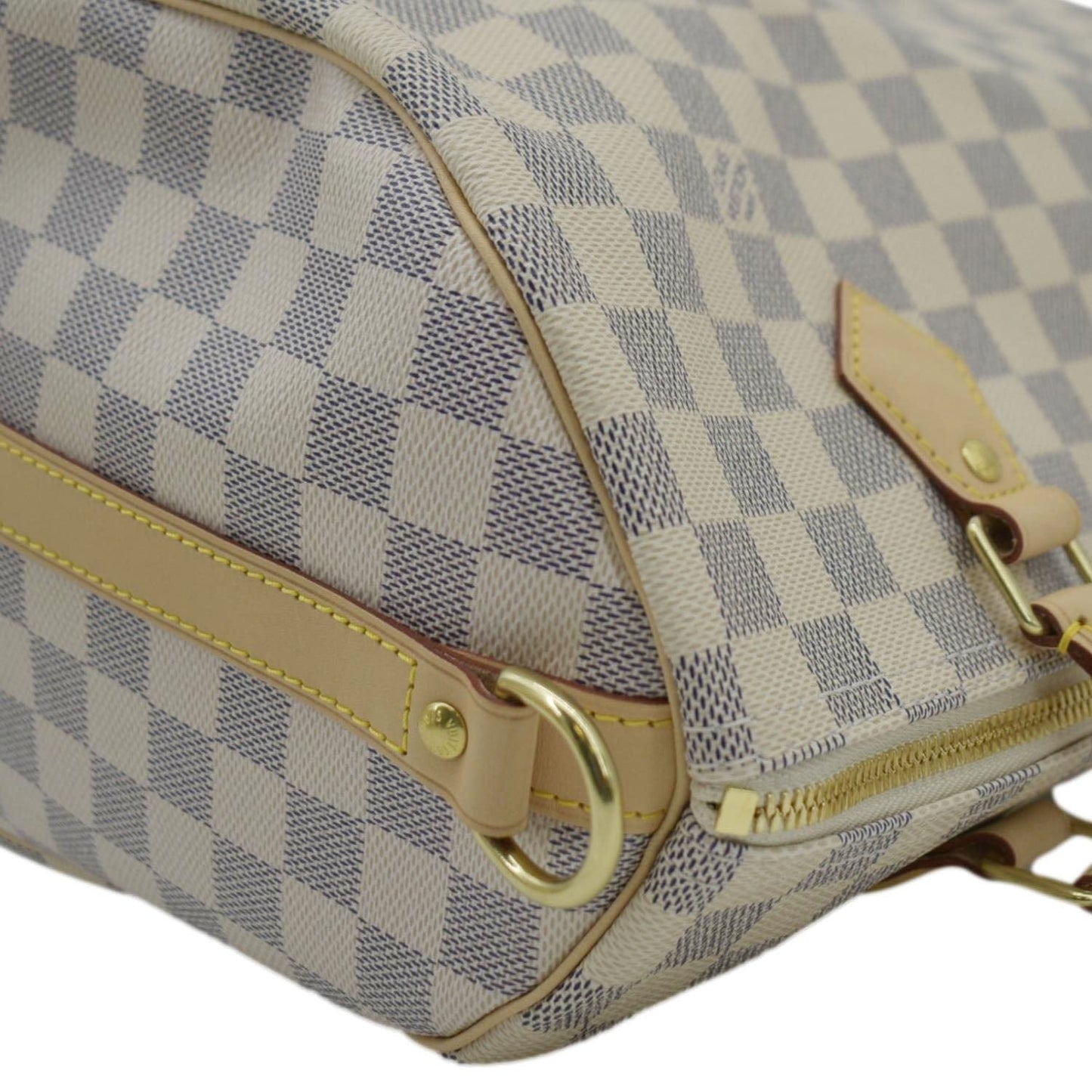 LOUIS VUITTON  30 Bandouliere Damier Azur Shoulder Bag White