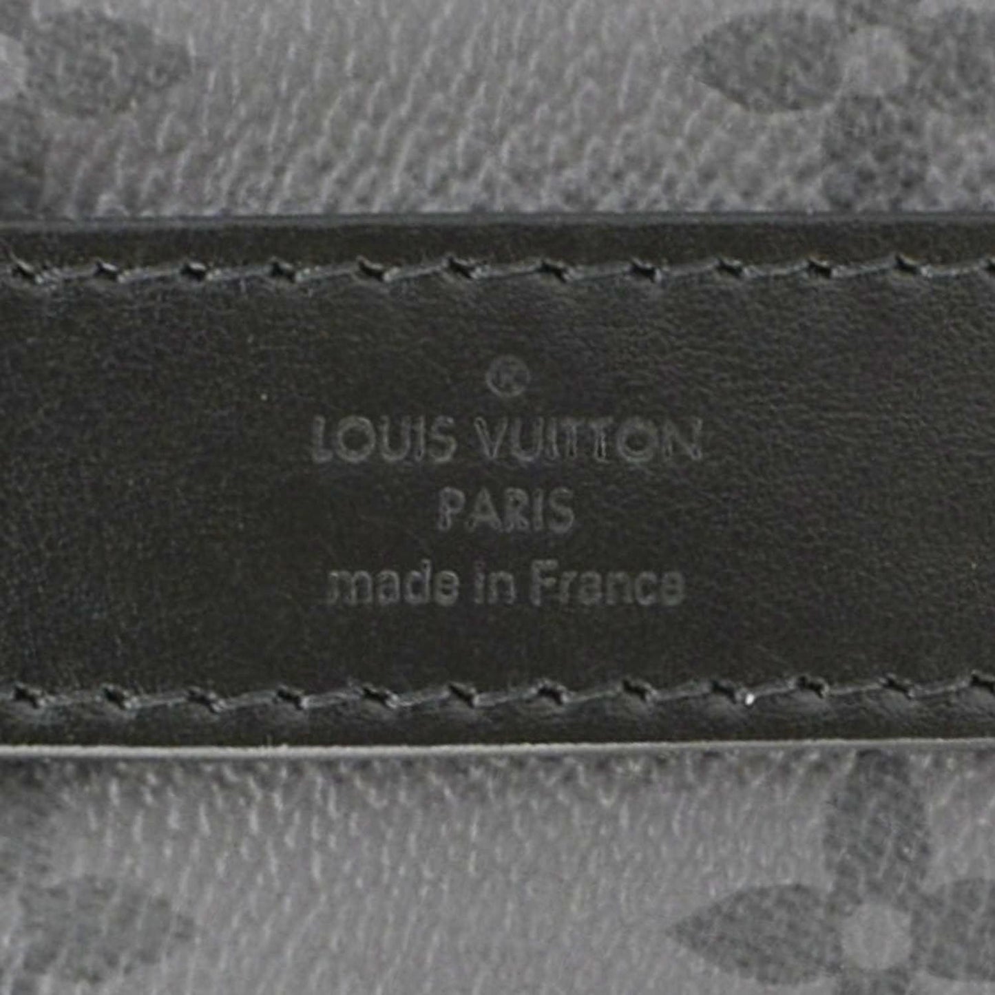 LOUIS VUITTON Keepall 25 Bandouliere Monogram Eclipse Reverse Canvas Crossbody Bag Black