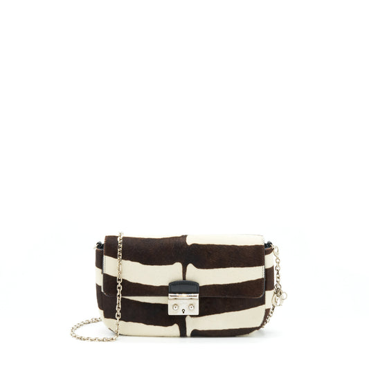 Dior Miss Dior Mini Purse With Chain Pony Hair Multicolour