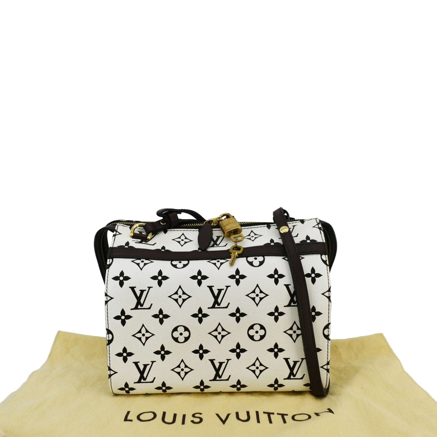LOUIS VUITTON  Amazon PM Monogram Canvas Crossbody Bag White Chocolate