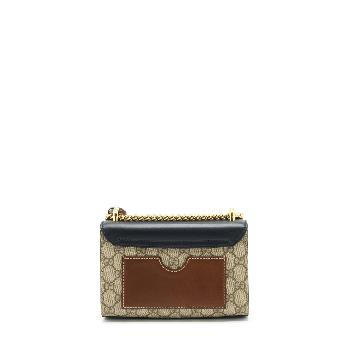 Gucci Small Padlock Shoulder Bag GG Supreme Canvas / Black