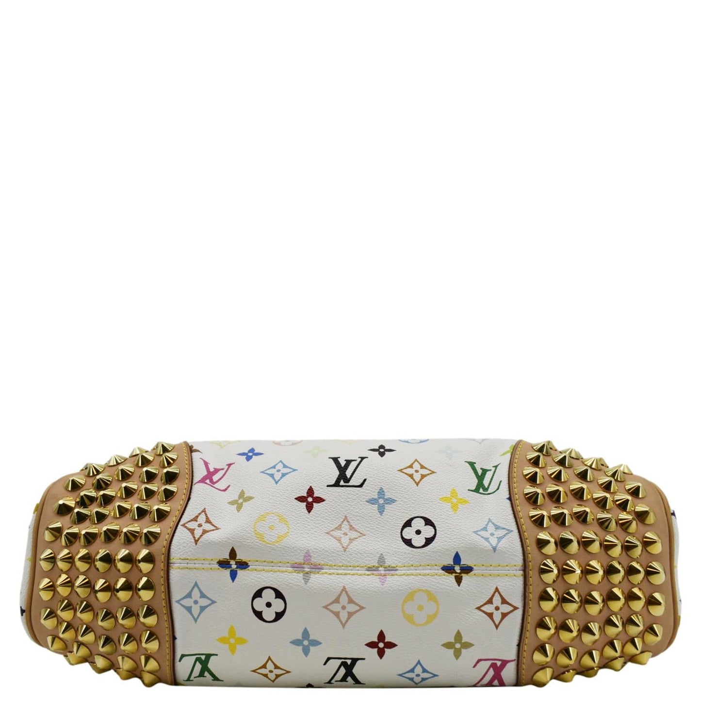 LOUIS VUITTON Chrissie Monogram Multicolor Canvas Hobo Bag White