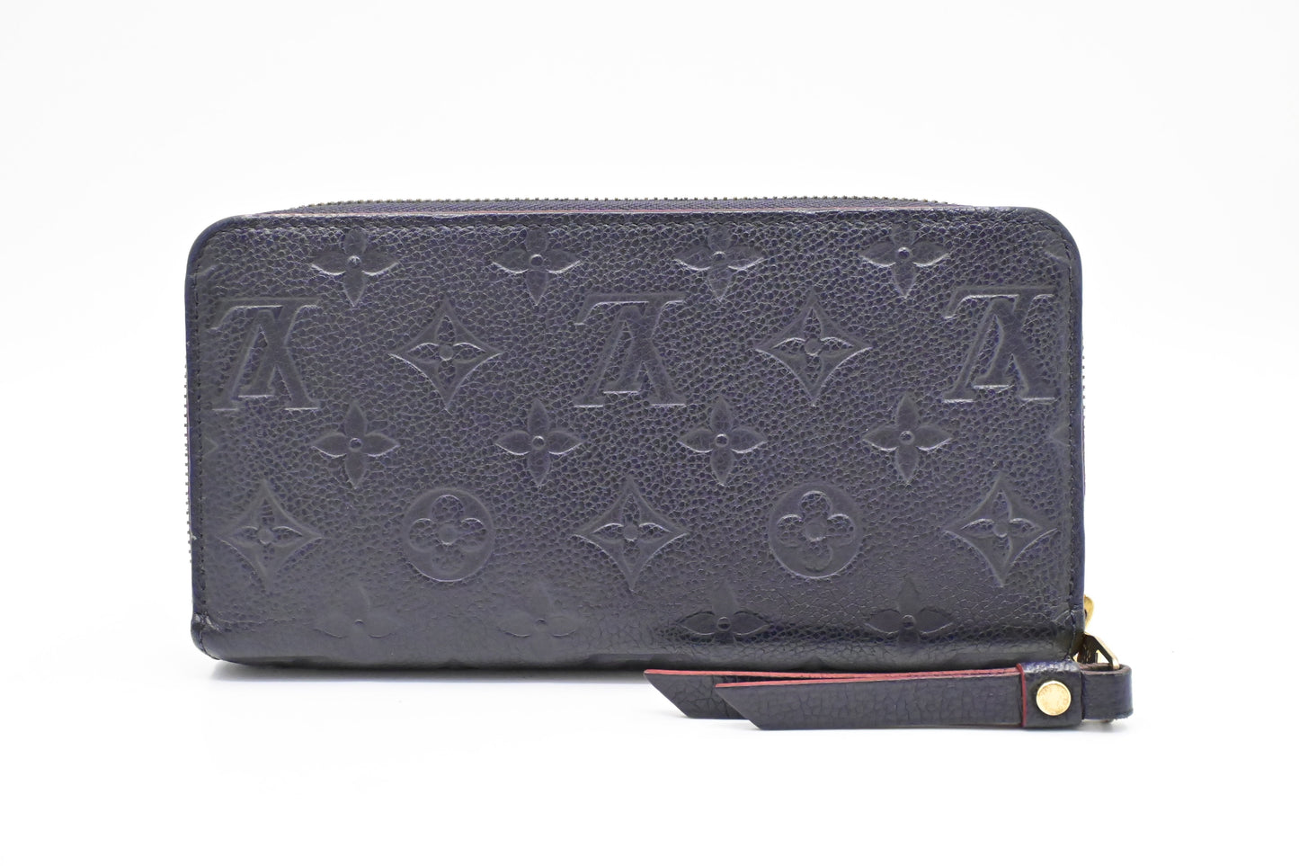 Louis Vuitton Zippy Long Wallet in Marine Rouge Empreinte Leather