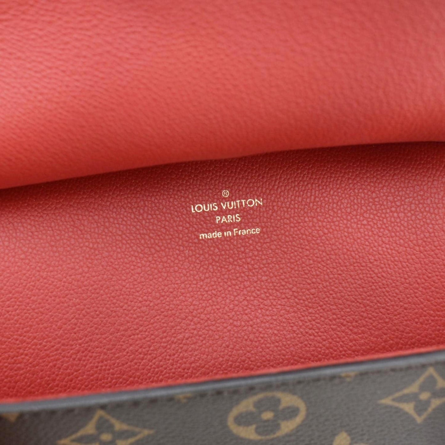 LOUIS VUITTON Florine Monogram Canvas Shoulder Bag Red