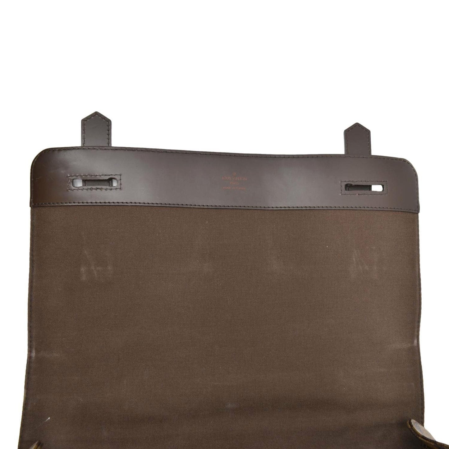 LOUIS VUITTON Broadway Damier Ebene Messenger Bag Brown