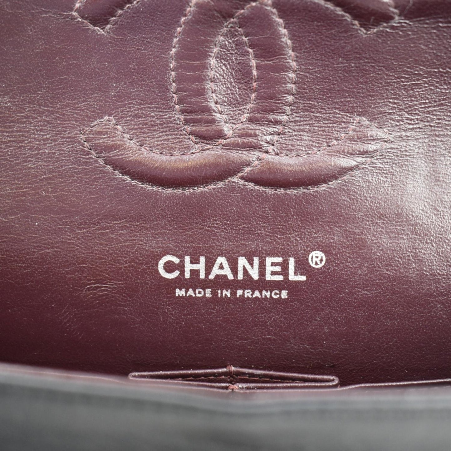 CHANEL Classic Medium Double Flap Leather Shoulder Bag Black