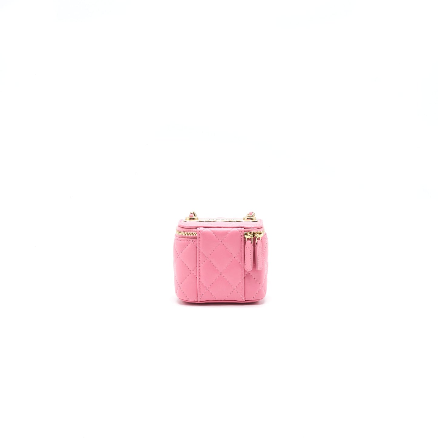 Chanel Small Vanity with Chain Pink Handbag