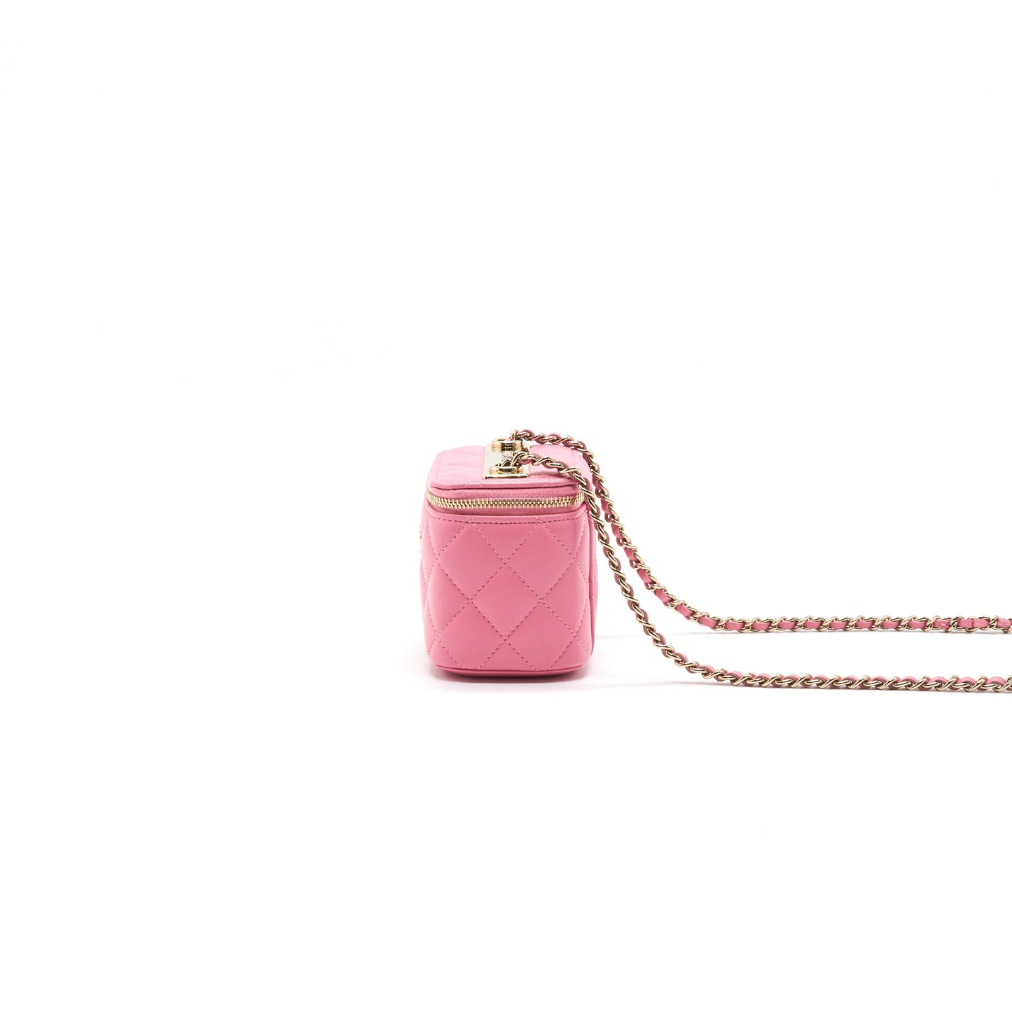 Chanel Small Vanity with Chain Pink Handbag