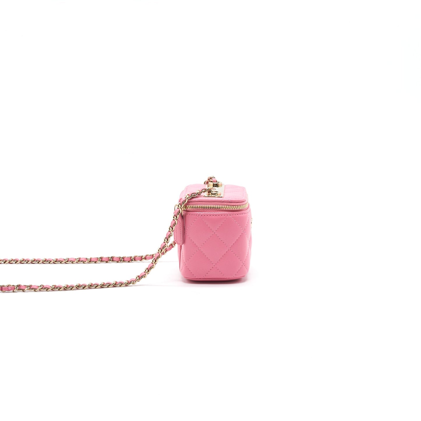 Chanel Small Vanity with Chain Pink Handbag