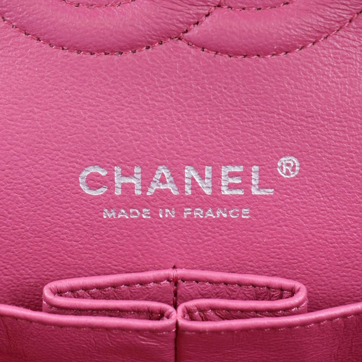 CHANEL Classic Double Flap Quilted Leather Shoulder Bag Rose Pink