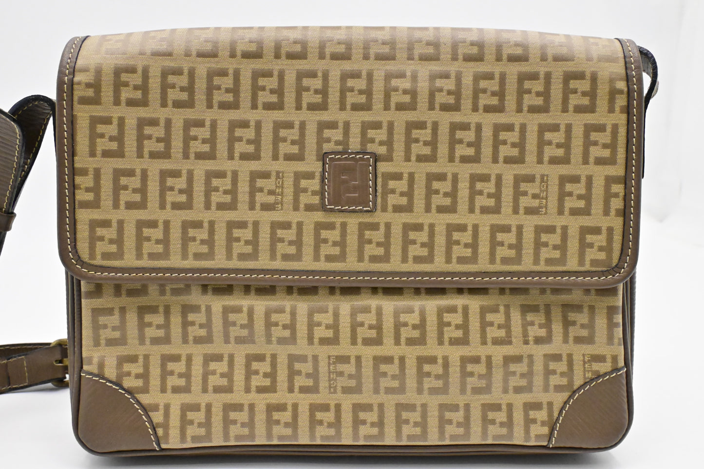 Fendi Crossbody in Zucchino Coated Canvas