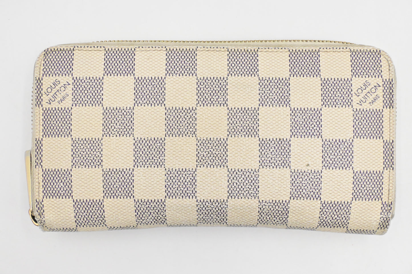 Louis Vuitton Long Zippy Wallet in Damier Azur Canvas