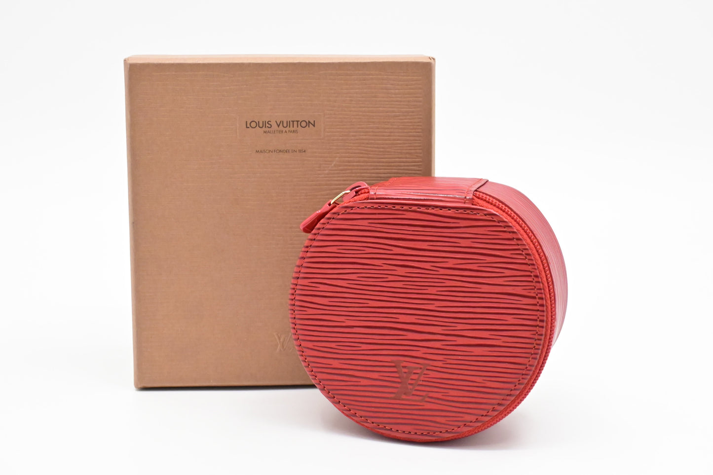 Louis Vuitton Ecrin Bijoux in Red Epi Leather