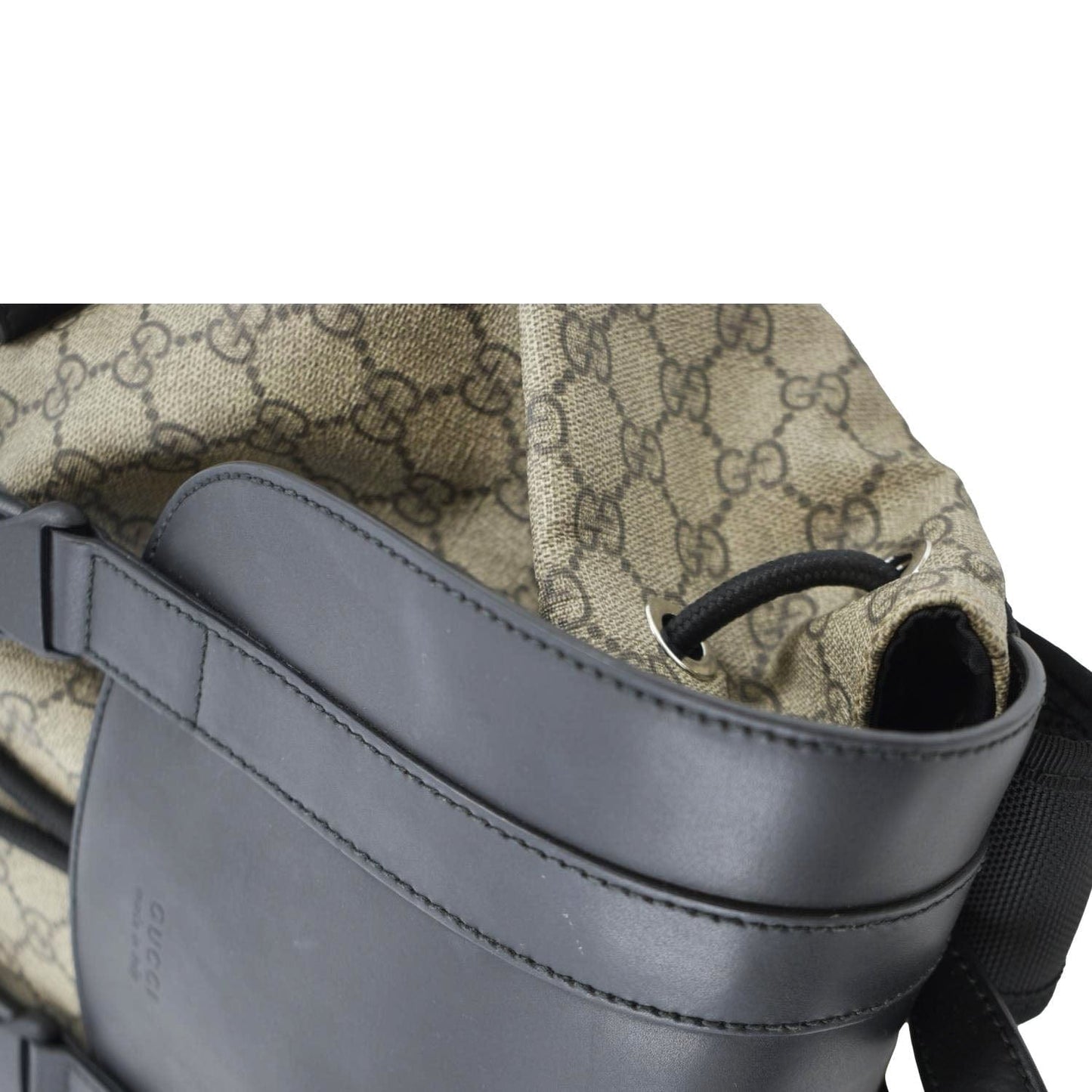 GUCCI Soft GG Supreme Canvas Backpack Bag Beige