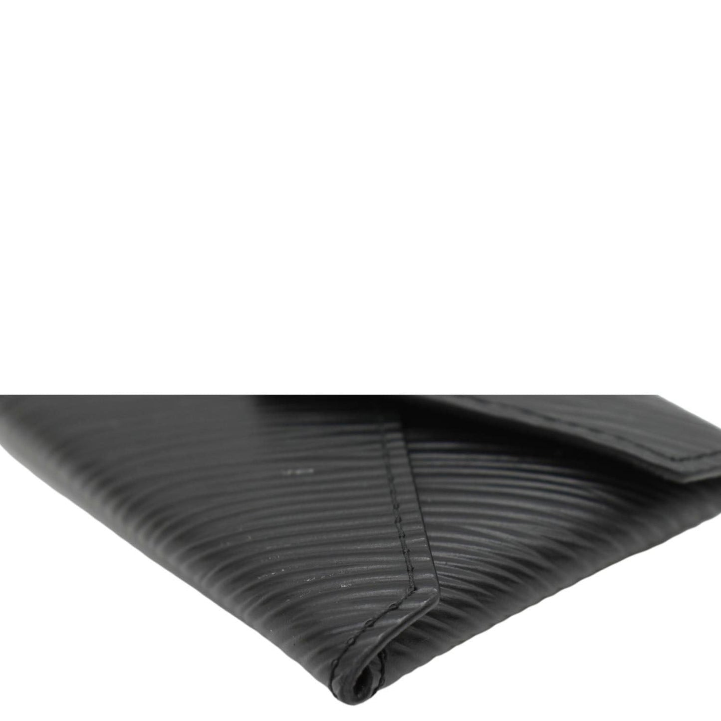 LOUIS VUITTON Kirigami Necklace Epi Leather Clutch Black