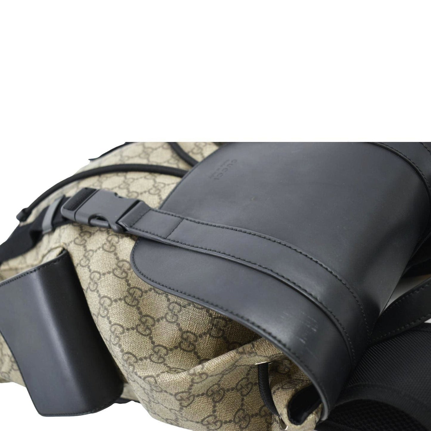GUCCI Soft GG Supreme Canvas Backpack Bag Beige