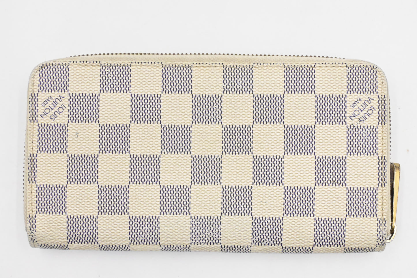 Louis Vuitton Long Zippy Wallet in Damier Azur Canvas
