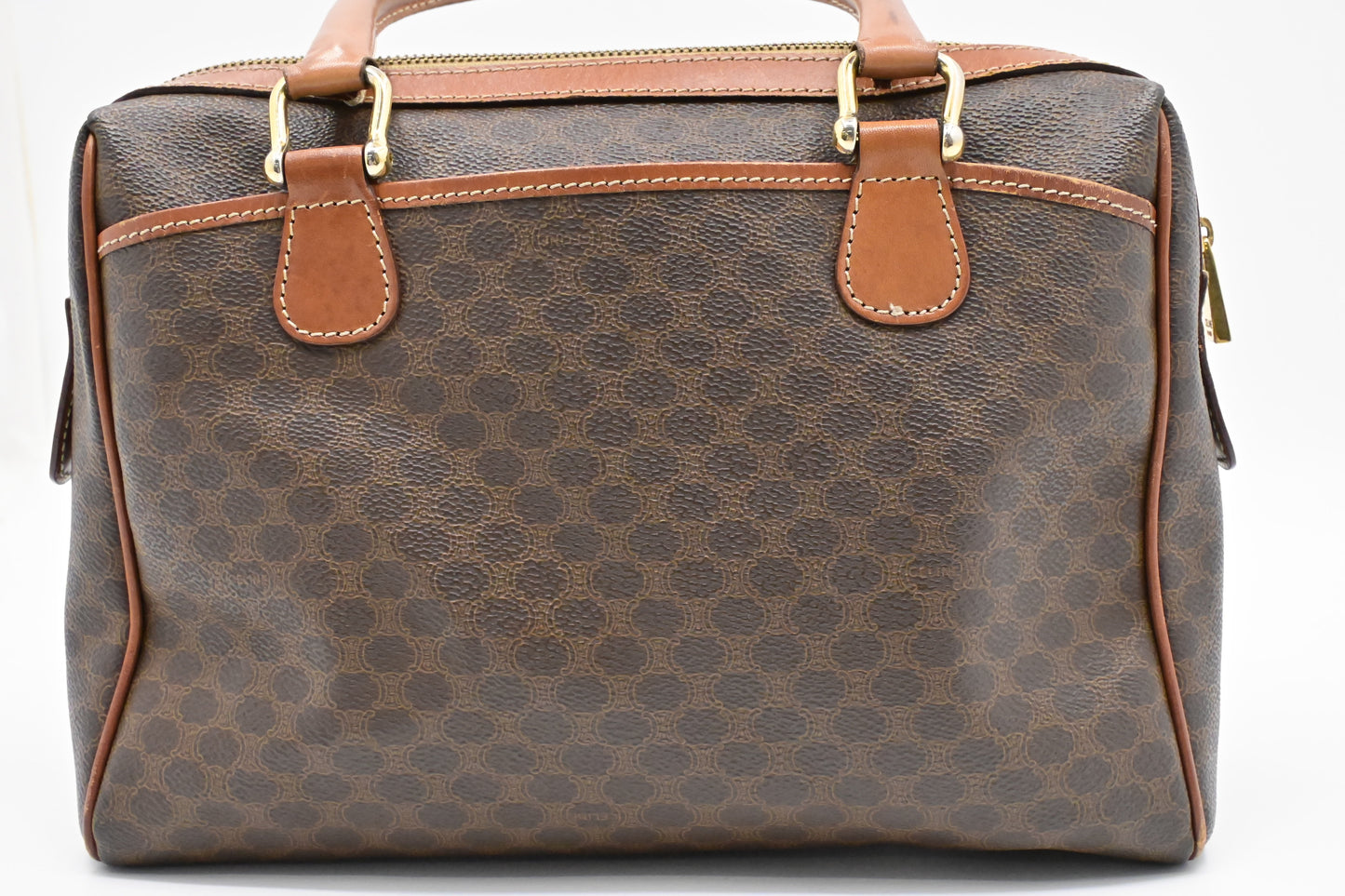 Celine Handbag in Brown Macadam Canvas
