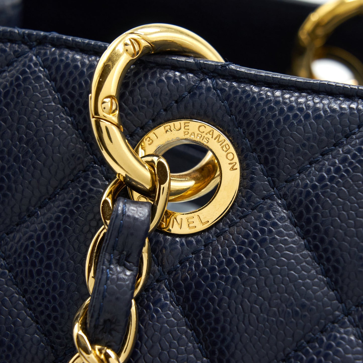 Chanel Grand Shopping Tote XL Caviar Navy