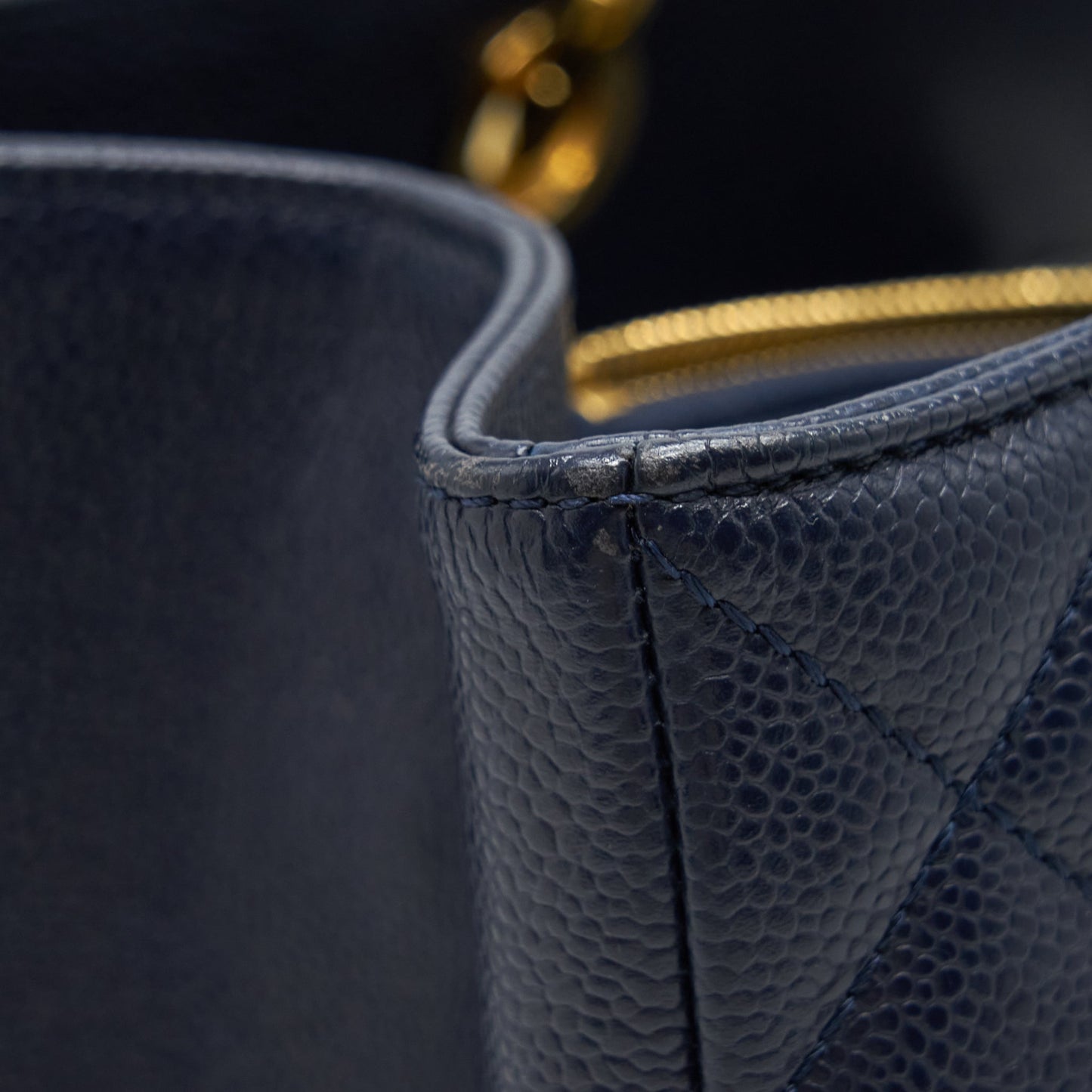 Chanel Grand Shopping Tote XL Caviar Navy