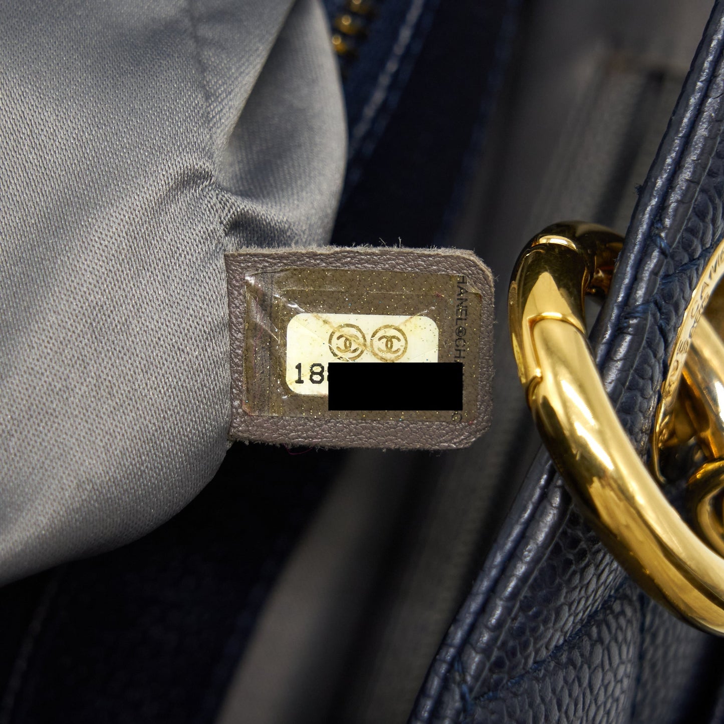 Chanel Grand Shopping Tote XL Caviar Navy