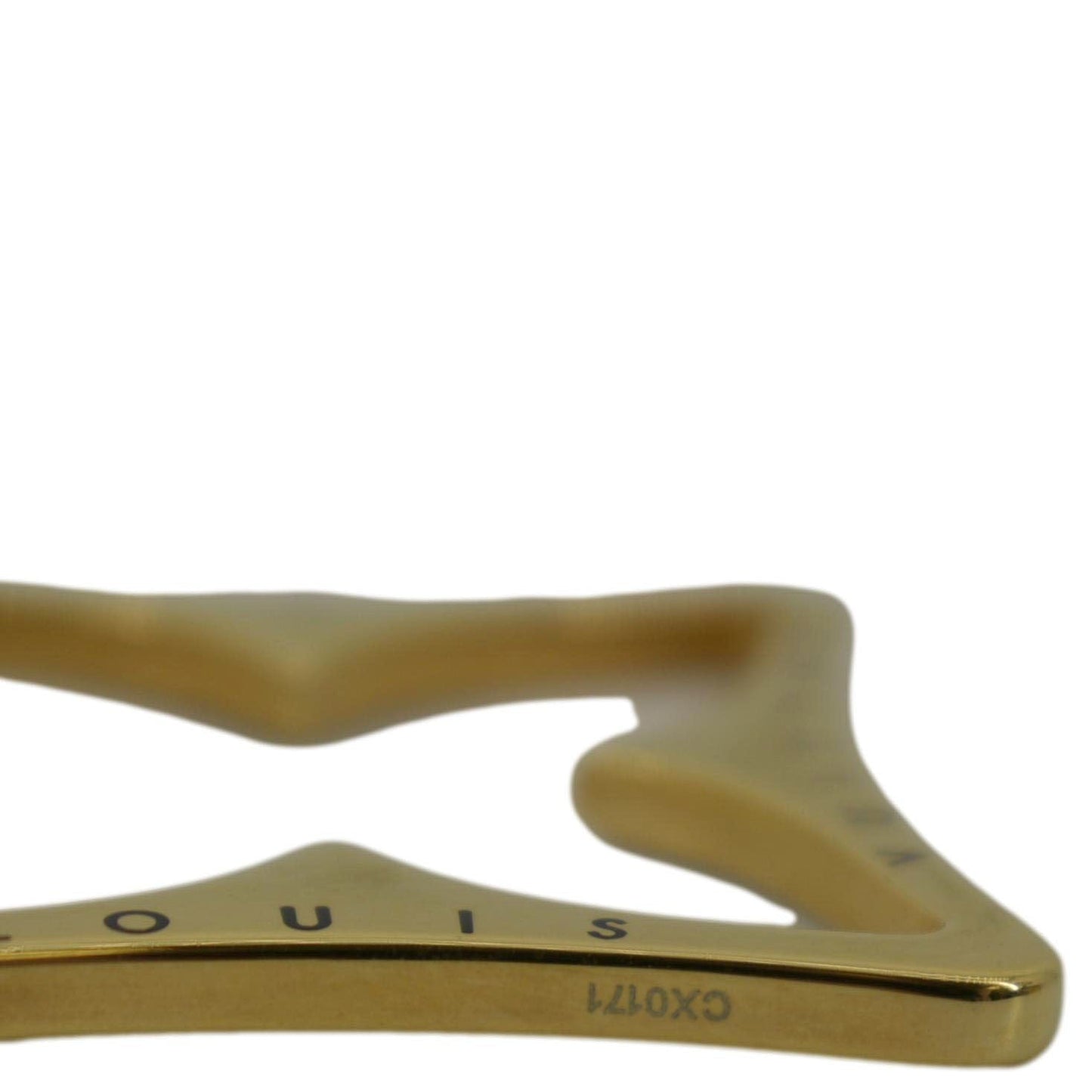 LOUIS VUITTON Puzzle Key Monogram Bag Charm Gold
