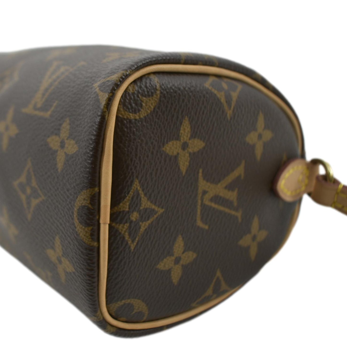 LOUIS VUITTON Nano  Monogram Canvas Crossbody Bag Brown