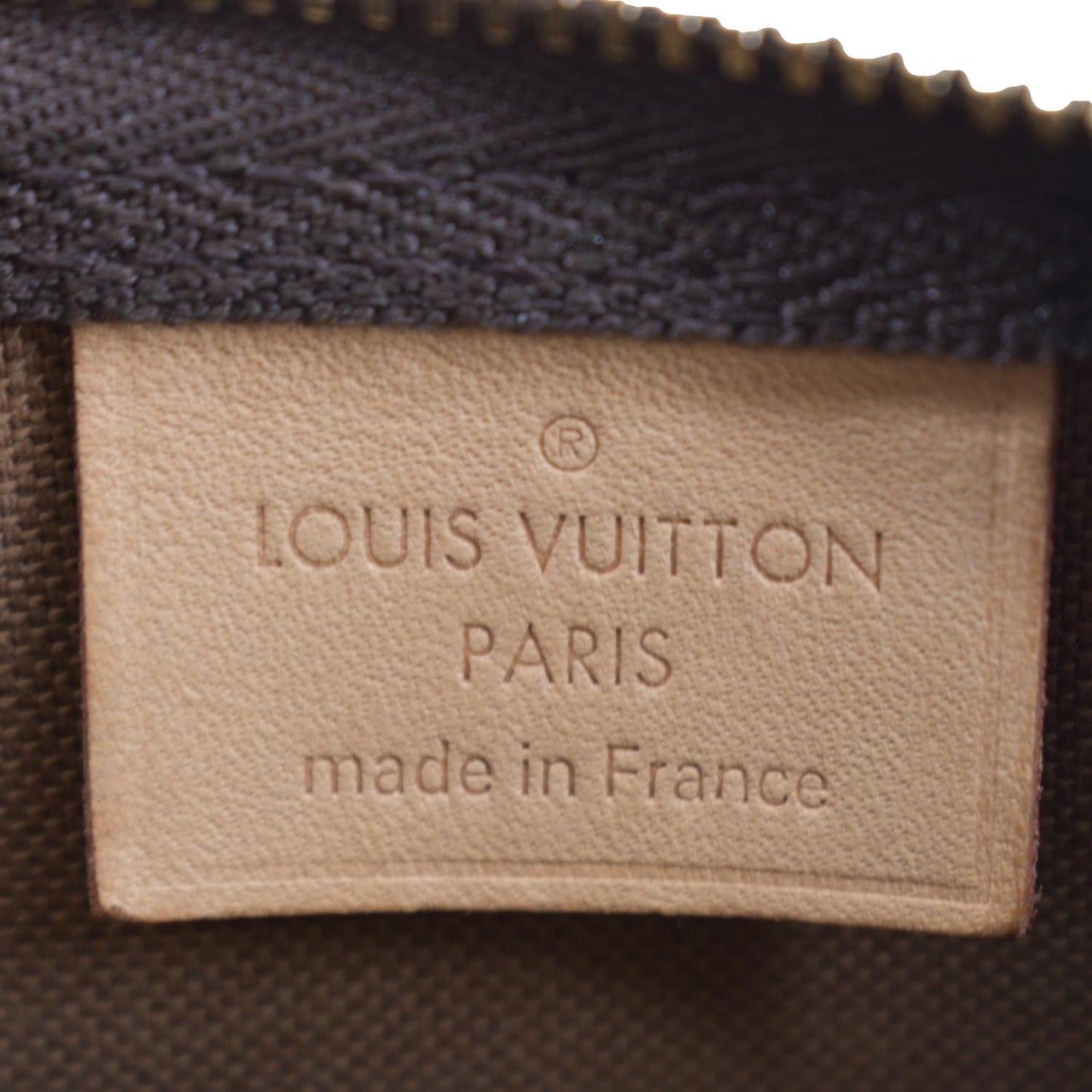 LOUIS VUITTON Nano  Monogram Canvas Crossbody Bag Brown