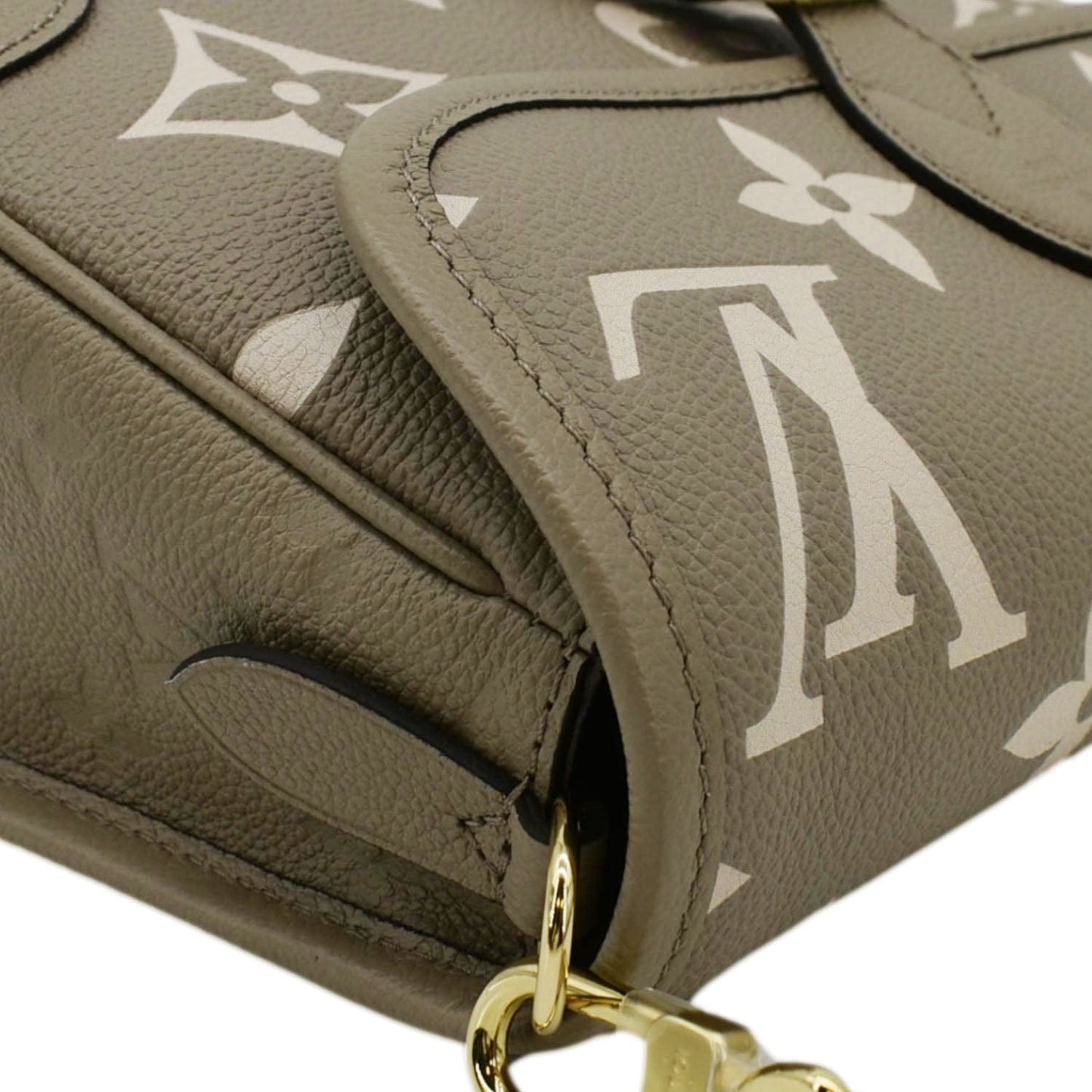 LOUIS VUITTON Diane Empreinte Monogram Leather Shoulder Bag Bicolor