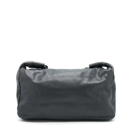 Chanel  Shoulder Bag Caviar Black Ruthenium Hardware