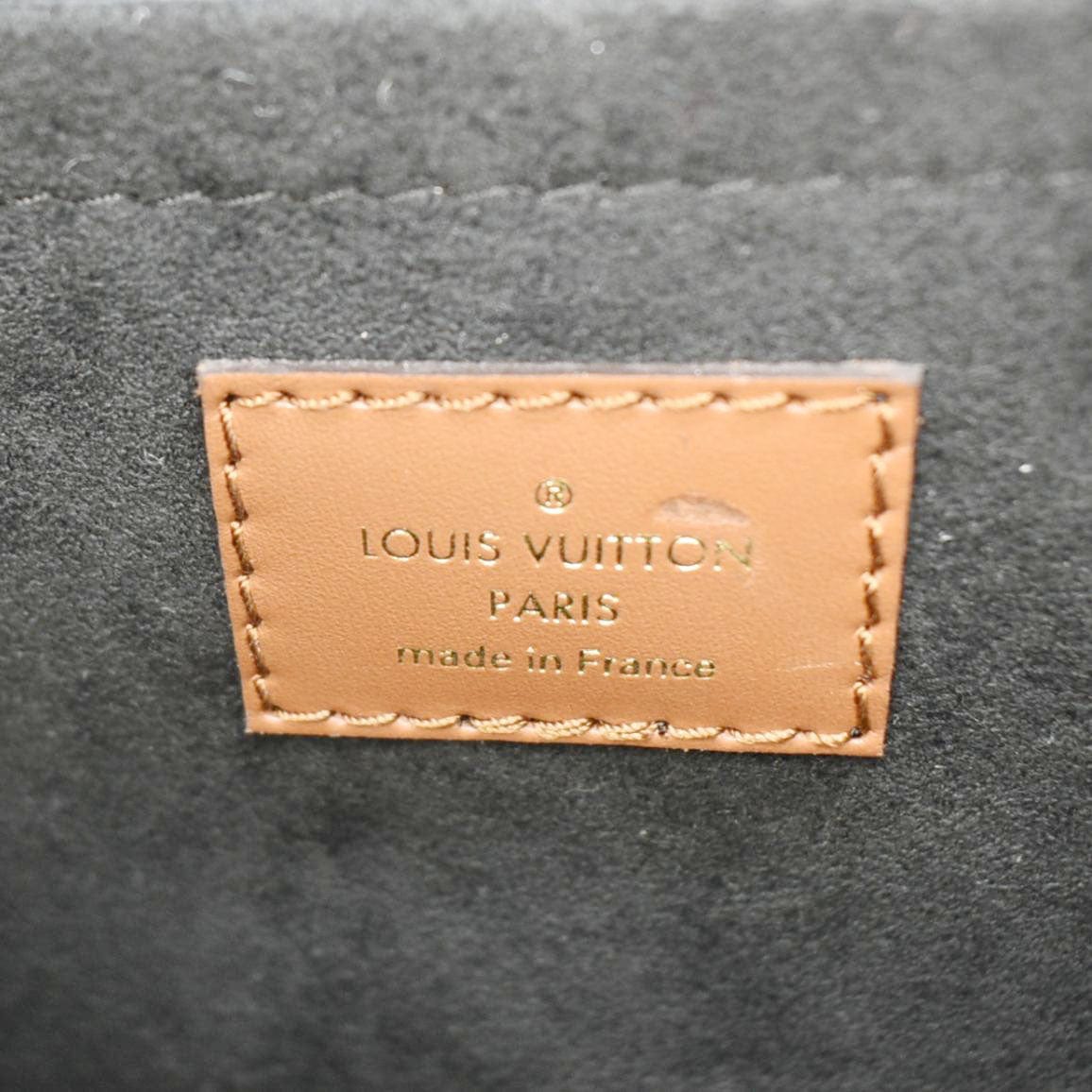 LOUIS VUITTON Dauphine Capitale Monogram Reverse Canvas Crossbody Bag Brown