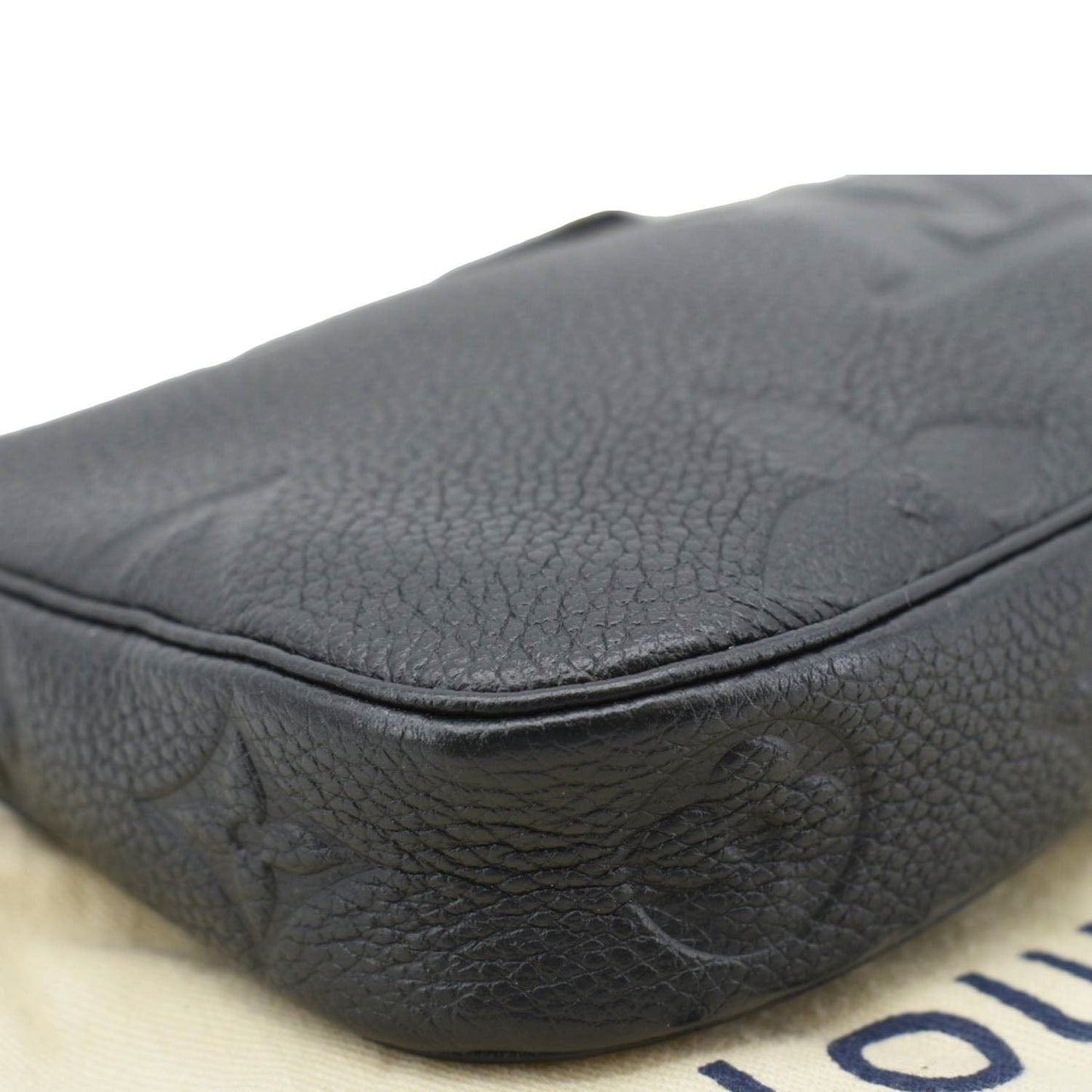 LOUIS VUITTON Pochette Accessoires Monogram Empreinte Shoulder Bag Black