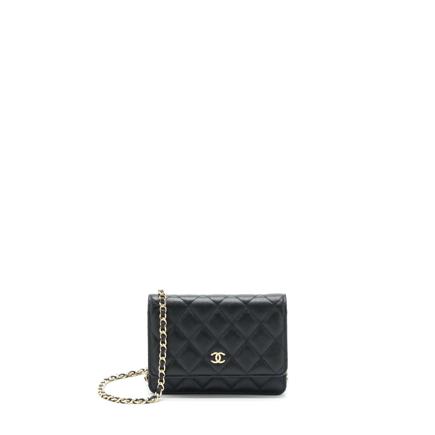 Chanel Mini Wallet On Chain Caviar Black L