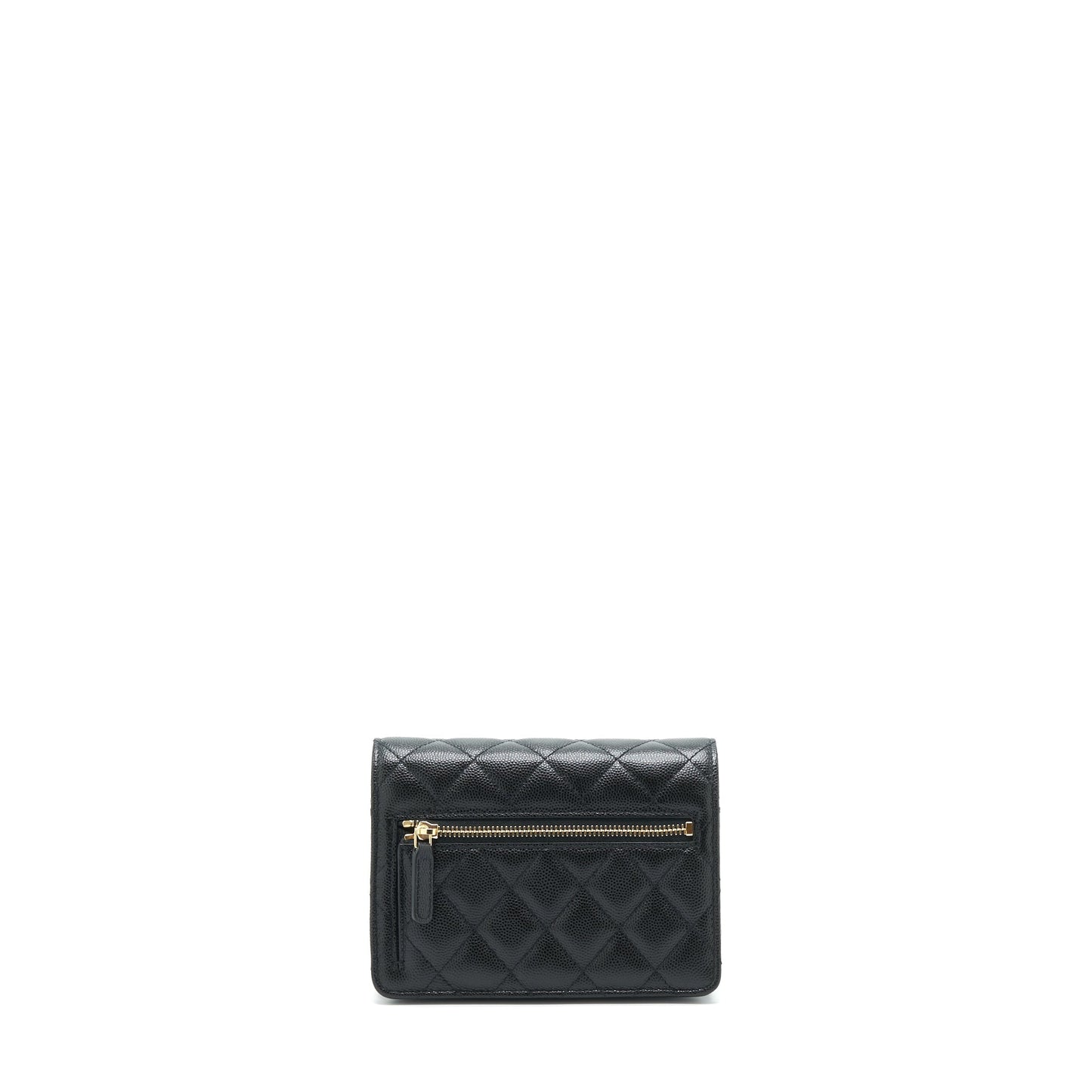 Chanel Mini Wallet On Chain Caviar Black L