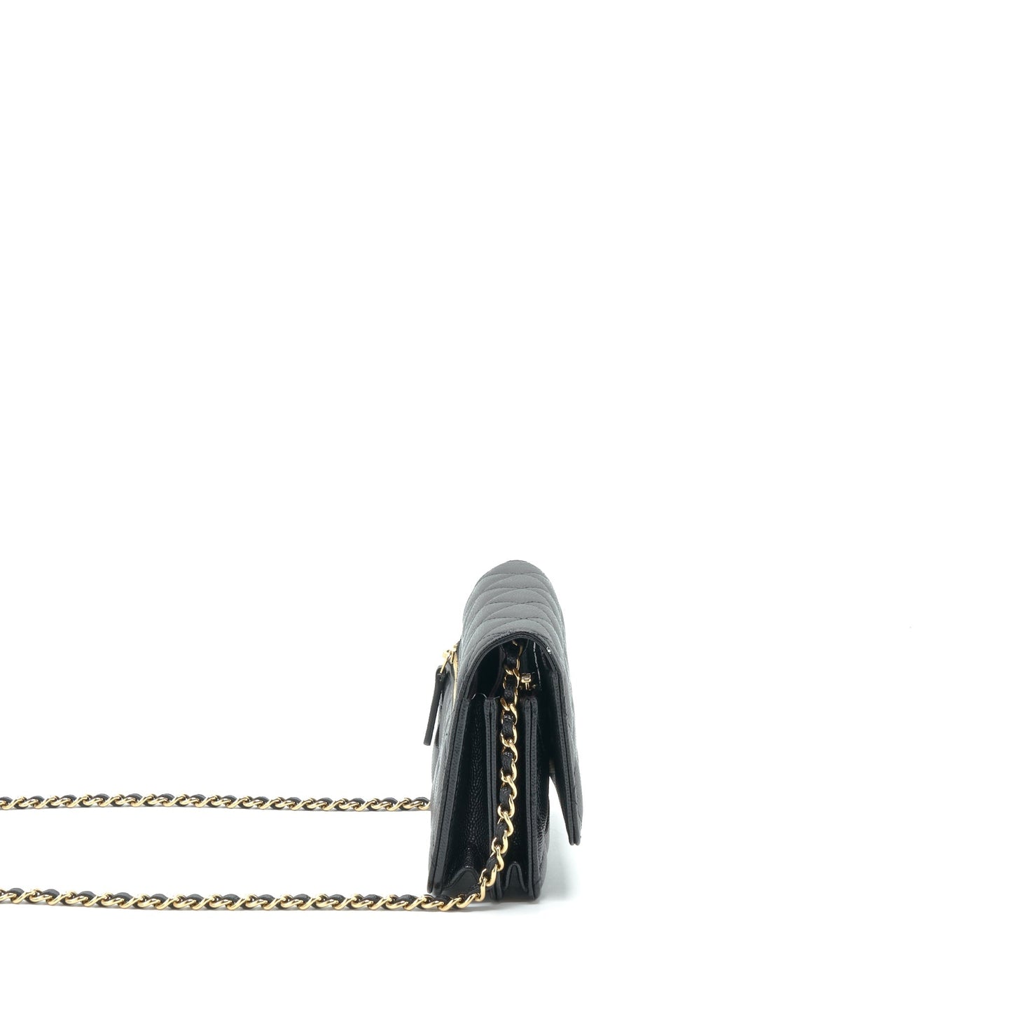 Chanel Mini Wallet On Chain Caviar Black L