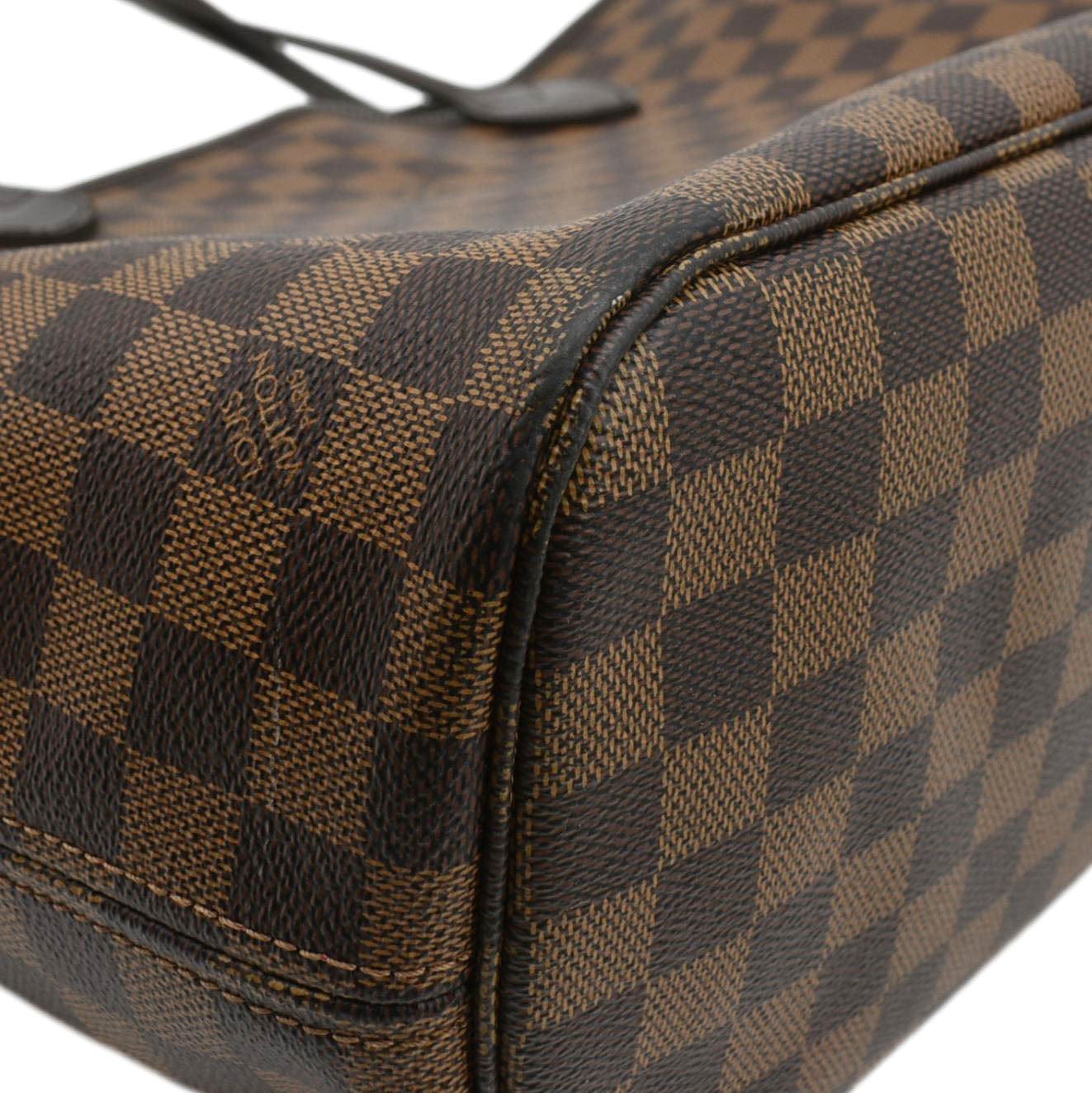 LOUIS VUITTON  Neverfull MM Damier Ebene Tote Bag Brown