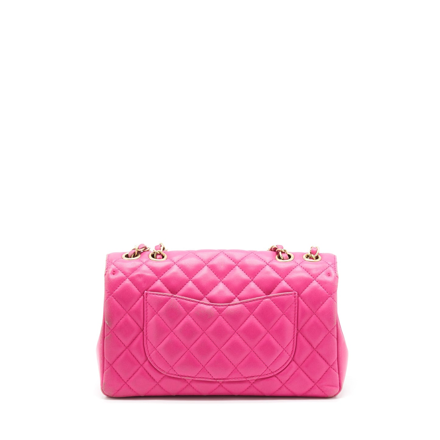 Chanel Quilted Flap Bag Lambskin Pink