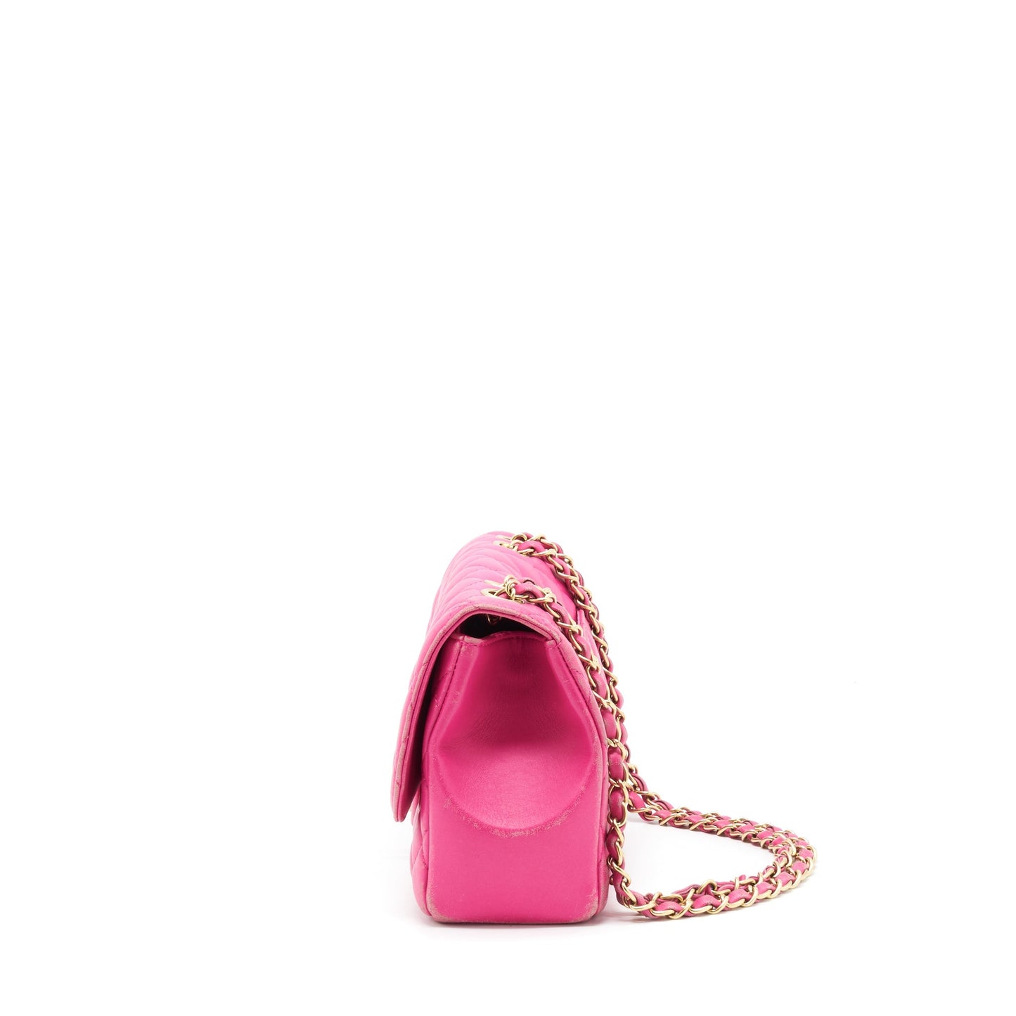 Chanel Quilted Flap Bag Lambskin Pink