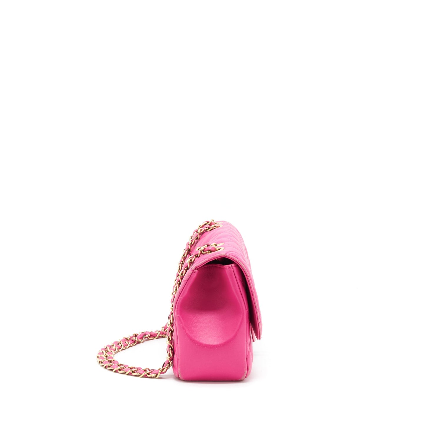 Chanel Quilted Flap Bag Lambskin Pink
