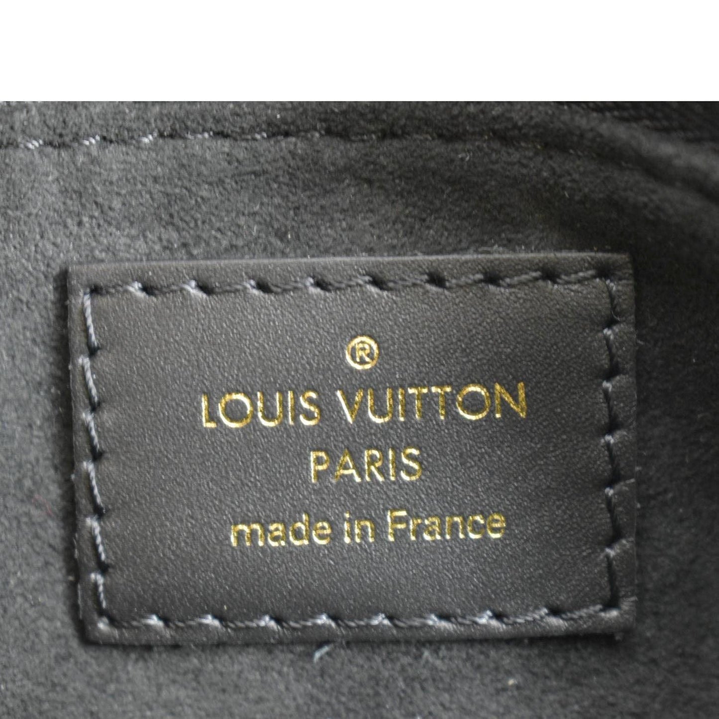 LOUIS VUITTON Petite Malle Souple Monogram Canvas Shoulder Bag Black