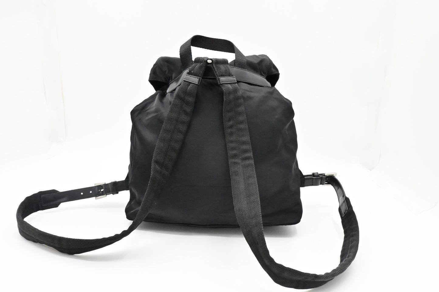 Prada Medium Backpack in Black Nylon Canvas
