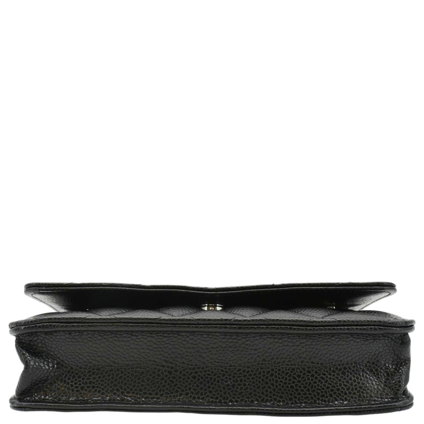 CHANEL WOC Quilted Leather Caviar Crossbody Bag Black