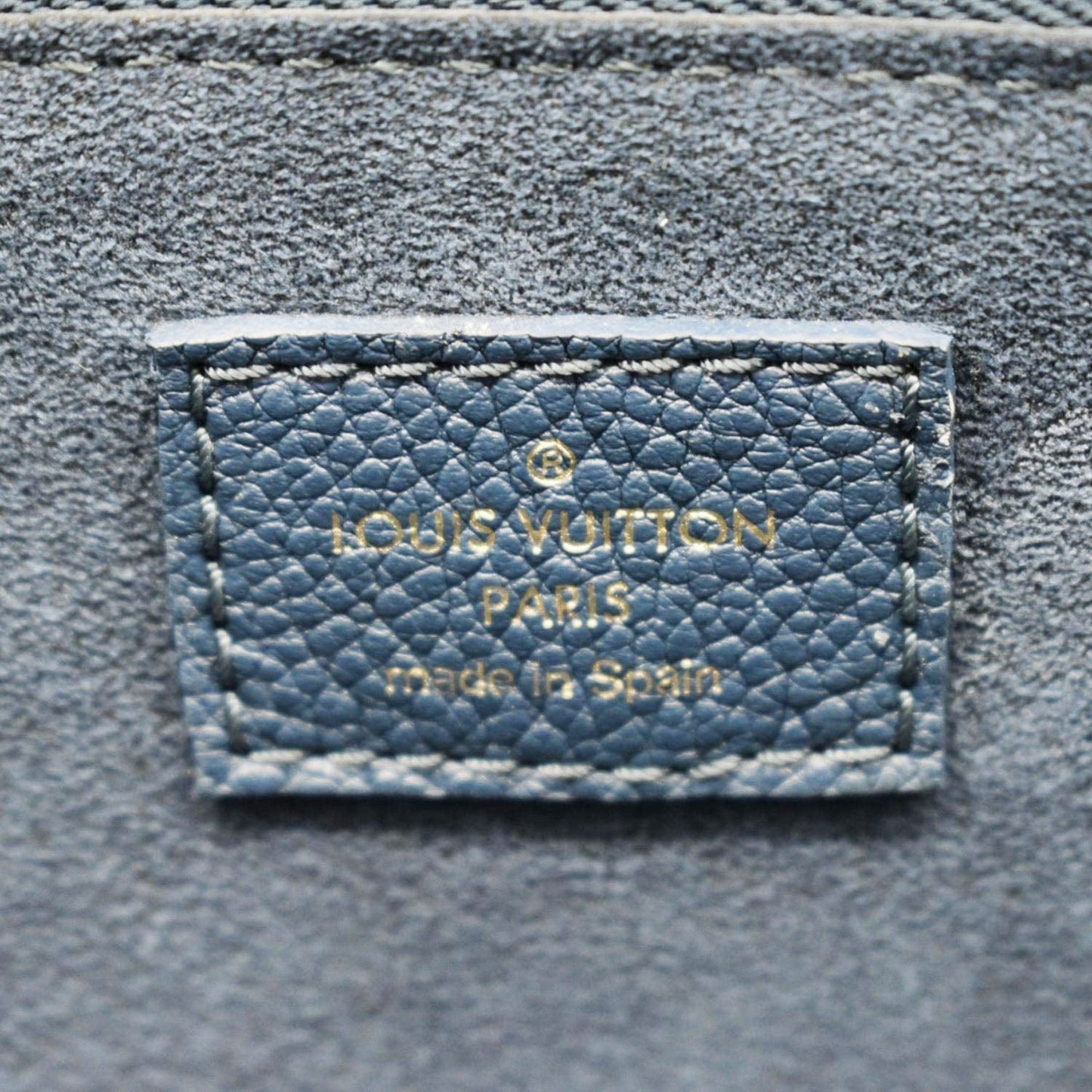 LOUIS VUITTON Neverfull MM Monogram Empreinte Tote Bag Gradient Blue
